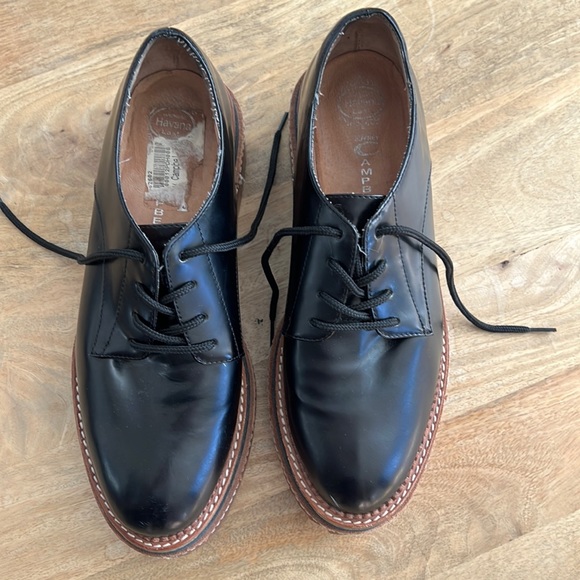 Jeffrey Campbell ‘Jagger’ Black Leather Oxfords, 9 - Picture 3 of 11